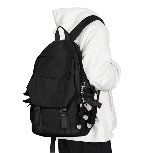 Casual Daypack Large upgraded version College Laptop Backpack for Men Women Water Resistant Lightweight School Bag Travel Rucksack Sports High Middle Bookbag girls Size L(Black)