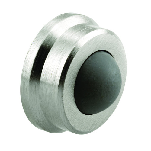 Prime-Line J 4647 Wall Stop, 1 in. Outside Diameter, Cast Brass, Brushed Chrome w/Rubber Bumper Prime-Line J 4647 Wall Stop, 1 in. Outside Diameter, Cast Brass, Brushed Chrome w/Rubber Bumper