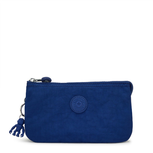 Kipling Women's Creativity Large Pouch, Versatile Cosmetics Kit, Lightweight Travel Organizer, Deep Sky Blue