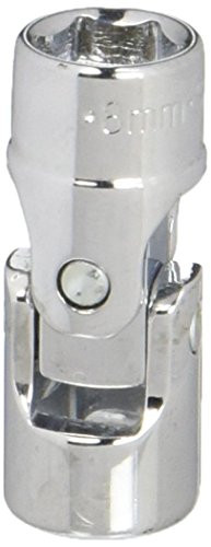 SK Hand Tool 43808 6 Point 1/4-Inch Drive Flex Socket, 8mm, Chrome