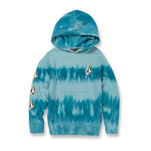 Volcom Iconic Stone Pullover Hooded Fleece Sweatshirt (Big Little Boys Sizes), Coastal Blue, 4T