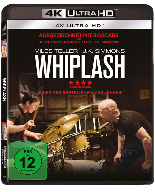 Whiplash (4k Ultra-HD) [Blu-Ray] [Import]