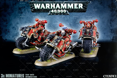 Games Workshop - Warhammer 40,000 - Chaos Space Marines Bikers Games Workshop - Warhammer 40,000 - Chaos Space Marines Bikers