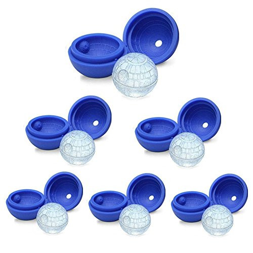 LOHOME® Star Wars Death Star Ice Cube Tray Molds, Silicone Ice Molds Pack of 6