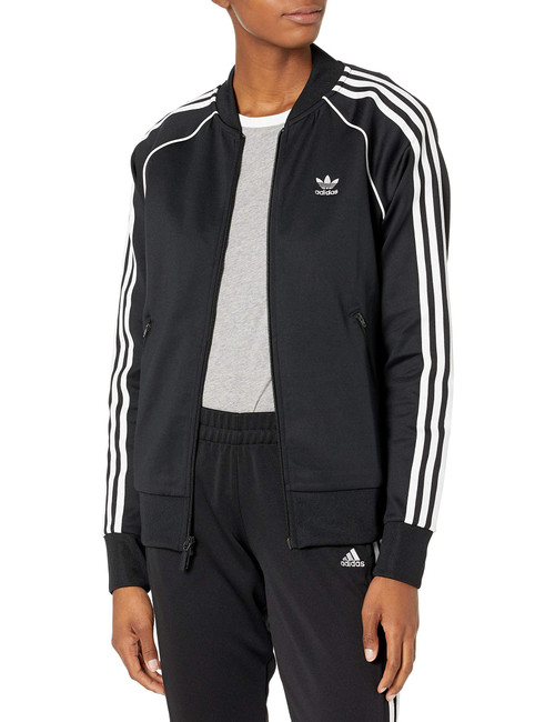 adidas Originals Women's Superstar Track Jacket, Black/White, S adidas Originals Women's Superstar Track Jacket, Black/White, S