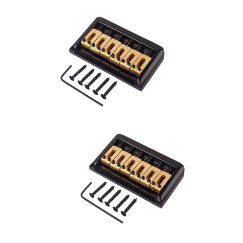VICASKY 12 Strings Tremolo Bridge Top Load Guitar Tailpiece Guitar Parts Bridge Acoustic Guitar Bridge Acoustic Guitar Saddle Guitar Replacement Accessories Hard Tail Loading Bridge