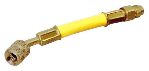 Robinair (10778 Flexible Adapter - 1/4" MFL x 1/4" FFL, 6" Yellow Hose