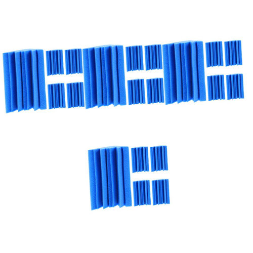 Milisten 20 pcs Sound-absorbing cotton studio foam acoustic foam adhesive recording studio environment equipment studio acoustic foam bass traps Soundproofing noise reduction Polyurethane