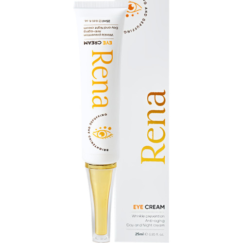 ABERA Rena Naturals Eye Repair Cream, Minimizes Under Eye Bags and Dark Circles, Under Eye Brightener, Reduce Puffiness, Wrinkles and Fine Lines, Anti Aging Eye Cream, 0.85 fl oz