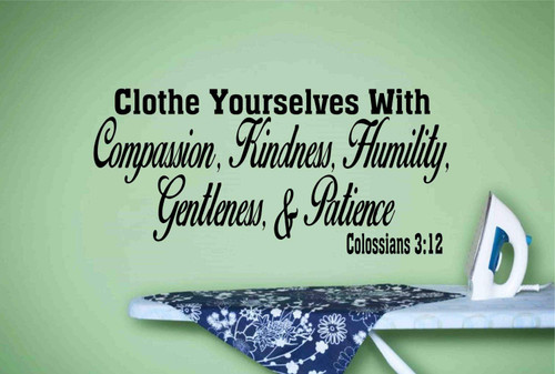 Best Design Amazing Laundry Room Decor Clothe Yourselves Wall Sticker-Laundry Room Decor-Wall Decal-Wall Quote-Wall Word-Wall Sayings-Wall Vinyl Decal-Colossian Made in USA!