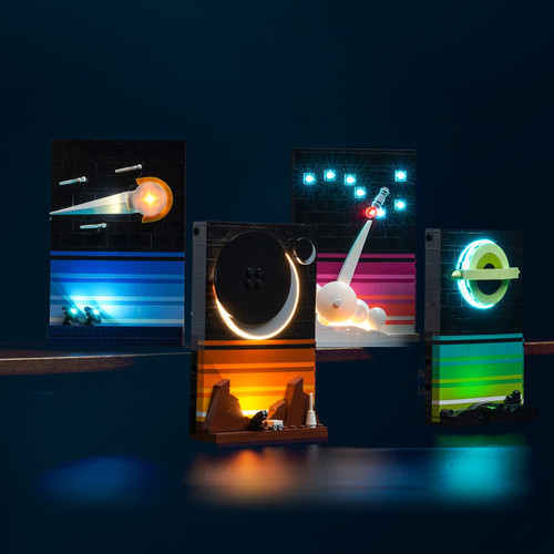 VONADO LED Light Kit for Lego Tales of The Space Age, Voice Control Lighting Compatible with Lego Space Age 21340 Building Set (No Model), DIY Creative Decor Lego 21340 Lights (ONLY Lights)