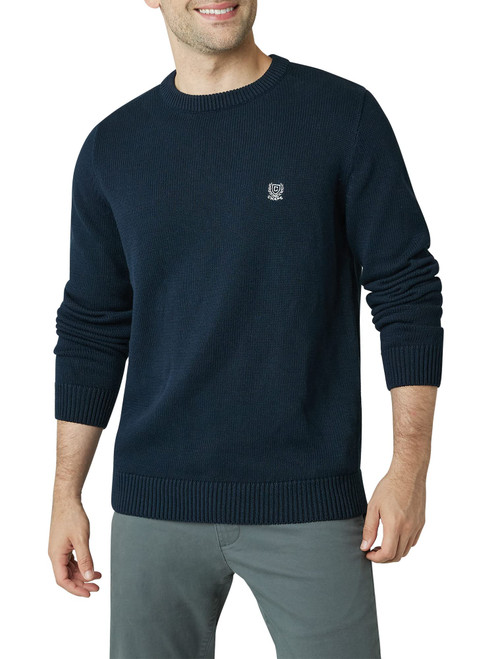 Chaps Men's Sweater - Heavyweight Classic Fit Cotton Crewneck Pullover Sweater for Men (S-2XL), Size Large, Navy