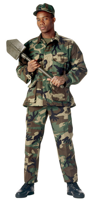 Rothco BDU Pant Woodland P/C, L-S Size