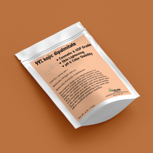 Talsen Chemicals Kojic Acid Dipalmitate Powder Natural and Organic Derivative of Kojic Acid and Palmitic Acid, Pure Kojic Dipamimate More Stable, Skin Softening (4 Ounce / 113 gram)