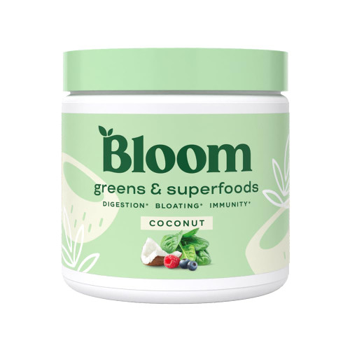Bloom Nutrition Super Greens Powder Smoothie & Juice Mix - Probiotics for Digestive Health Bloating Relief Women, Enzymes with Superfoods Spirulina Chlorella Gut (Coconut) Bloom Nutrition Super Greens Powder Smoothie & Juice Mix - Probiotics for Digestive Health Bloating Relief Women, Enzymes with Superfoods Spirulina Chlorella Gut (Coconut)