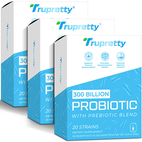 300 Billion Cfus 20 Strains Probiotics - Probiotics for Women Men, Daily Probiotic Supplement with Prebiotic, for Support Immune, Gut Digestive Health, Shelf Stable, 90 Packets 300 Billion Cfus 20 Strains Probiotics - Probiotics for Women Men, Daily Probiotic Supplement with Prebiotic, for Support Immune, Gut Digestive Health, Shelf Stable, 90 Packets