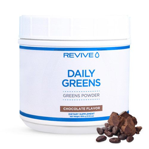 REVIVE MD Super Greens Powder Mix - Smoothie & Juice Mix with Green Superfoods Blend of Wheatgrass, Spirulina & Chlorella - Probiotics, Inulin & Fiber for Digestive Health & Gut Health (Chocolate) REVIVE MD Super Greens Powder Mix - Smoothie & Juice Mix with Green Superfoods Blend of Wheatgrass, Spirulina & Chlorella - Probiotics, Inulin & Fiber for Digestive Health & Gut Health (Chocolate)