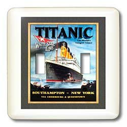 3dRose lsp_109667_2 Titanic Vintage Travel Poster Double Toggle Switch