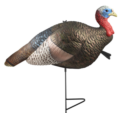 The Grind Half Strut Jake Decoy, Realistic Jake Turkey Decoy with 2-Piece Motion Stake