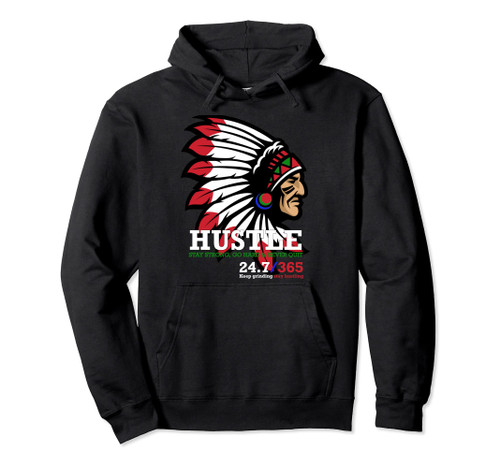Hip Hop Lover Hustle Indian Headdress Hard Christmas Pullover Hoodie Hip Hop Lover Hustle Indian Headdress Hard Christmas Pullover Hoodie