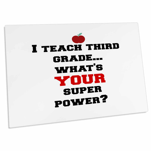3dRose I Teach Third Grade - Whats Your Super Power - Desk Pad Place Mats (dpd-183637-1) 3dRose I Teach Third Grade - Whats Your Super Power - Desk Pad Place Mats (dpd-183637-1)