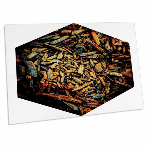 3dRose Dylan Seibold - Photo Abstraction - Wood CHIP Cube - Desk Pad Place Mats (dpd-244495-1)