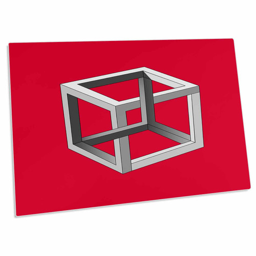 3dRose Kultjers Fun - Impossible Cube - Desk Pad Place Mats (dpd-282727-1)