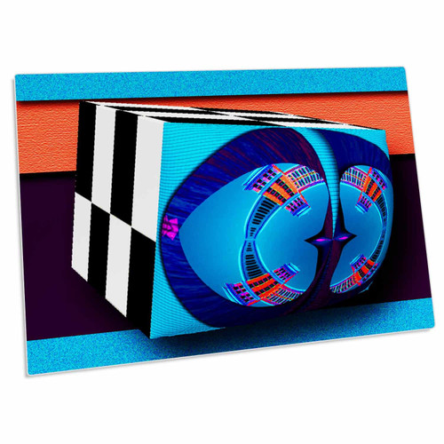 3dRose A 3 Dimensional Cube wrap with texxtures and Layers Blue - Desk Pad Place Mats (dpd-294472-1) 3dRose A 3 Dimensional Cube wrap with texxtures and Layers Blue - Desk Pad Place Mats (dpd-294472-1)