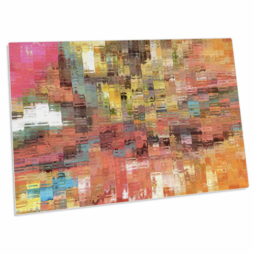 3dRose Cubes of Pink Orange Yellow Aqua - Desk Pad Place Mats (dpd-40775-1) 3dRose Cubes of Pink Orange Yellow Aqua - Desk Pad Place Mats (dpd-40775-1)