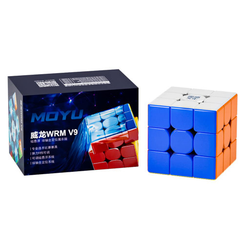 BroMoCube MoYu WeiLong WRM V9 Magnetic Speed Cube 3x3 Ball Core UV Speed Cube Flagship 2023 New Cube (Ball Core Magic Clothes Version)