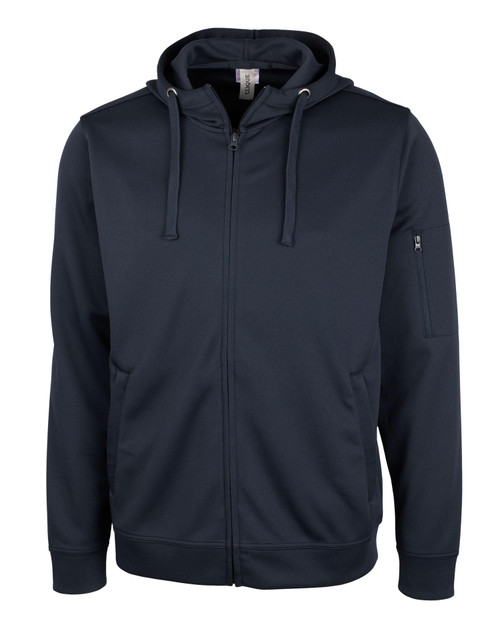 Clique Men's Lift Performance Full Zip Hoodie Navy