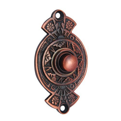Adonai Hardware Designer Brass Bell Push or Door Bell or Push Button - Antique Copper
