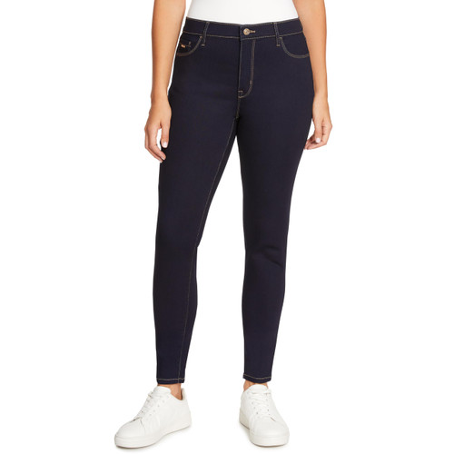 Nine West Women's High Rise Perfect Skinny Jean, Rinse Deco