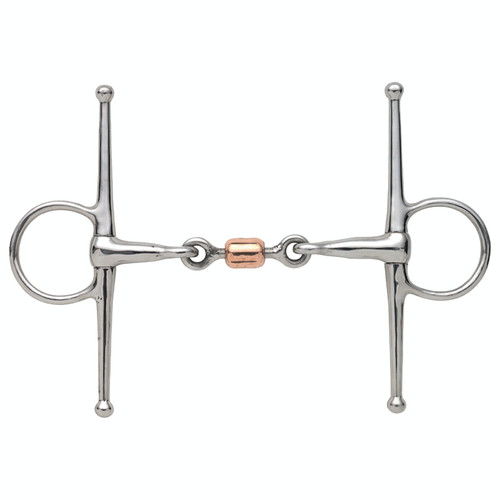 Shires Full Cheek Snaffle with Copper Peanut (5.5")