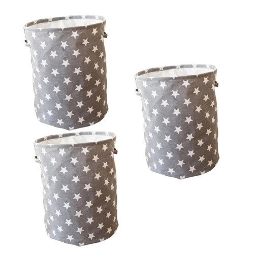 Cabilock 3pcs foldable laundry basket laundry basket foldable collapsible laundry hamper collapsible laundry basket Canvas Laundry Basket Canvas Home Organiser simple storage bucket