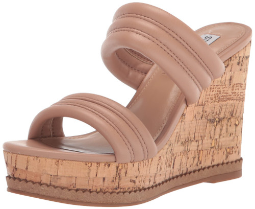 Steve Madden Women's Wipeout Wedge Sandal, TAN, 10