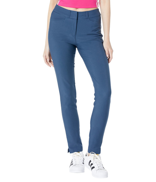 adidas Golf Women's Standard Primegreen Full Length Pant, Crew Navy, 14