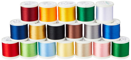 Madeira Polyneon 40 Clear Box 18ct Thread Set, Assorted