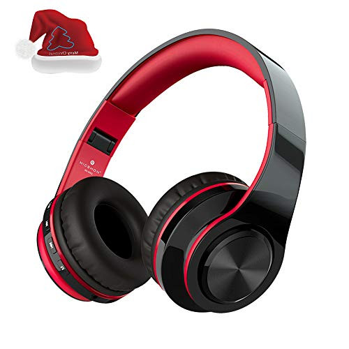 Noise Reduction Over Ear Bluetooth Active Headphones, Deep Bass Wireless Stereo, Advanced Gaming Headset, Foldable, Memory-Protein Earmuff, Built-in Mic and Wired Mode, for PC/Cell Phones/TV