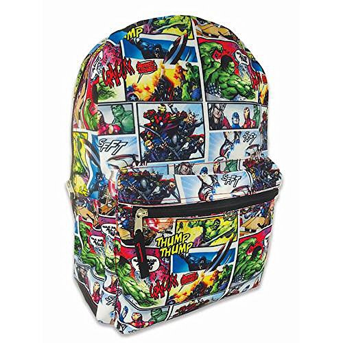Marvel Avengers Backpack Comic Print 16"