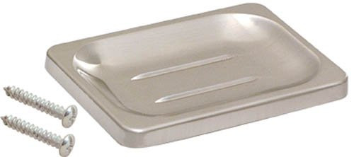EZ-FLO 16202 Brushed Nickel Soap Dish, 1 x 3.1 x 4", Chrome