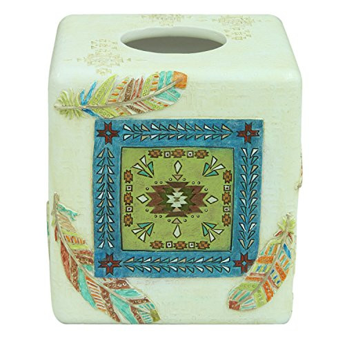 Bacova Guild 88413 Southwest Boots Tissue Cube Holder