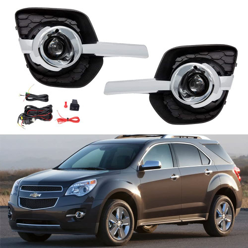 Apeixoto Driving Fog Lights Assembly Replacement for2011 2012 2013 2014 2015 2016 Chevy Equinox Fog Lamps H8 12V 35W Halogen Bulbs Clear Lens and Wiring Harness Kit for Passenger and Driver Side Apeixoto Driving Fog Lights Assembly Replacement for2011 2012 2013 2014 2015 2016 Chevy Equinox Fog Lamps H8 12V 35W Halogen Bulbs Clear Lens and Wiring Harness Kit for Passenger and Driver Side