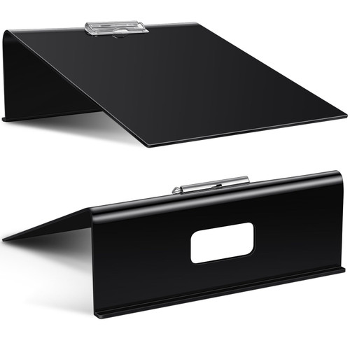 Pasimy 2 Pack Slant Board for Writing 13 x 13 Inch Writing Slant Board Sloped Clipboard Writing Board Slanted Desk Writing Pad to Improve Handwriting Legibility Endurance for Writing Reading, Black