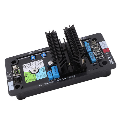 Generator AVR, R250 Generator Voltage Regulator, 85139V AC Single Phase 2 Wire Generator AVR Board for SHUNT, Mechanicalcomponents