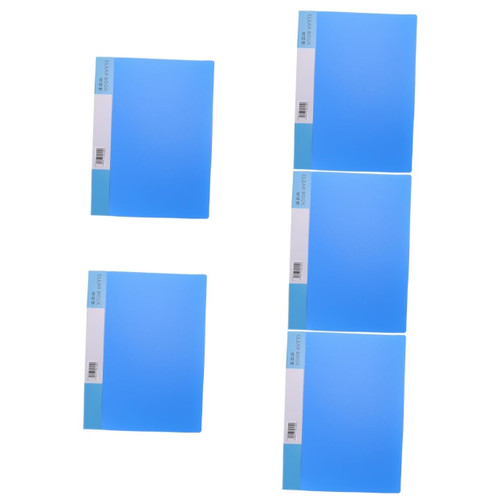 MAGICLULU 5pcs A4 Folder File Folder Tabs A4 Document File Clipboard Clear Page Protectors Document Organizer Folder Plastic Folders Document Protective Cover Student Paper PVC Combination