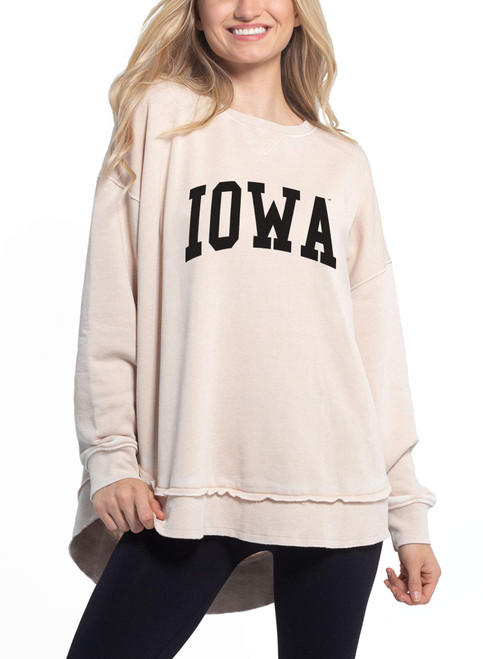 chicka-d NCAA Iowa Hawkeyes Womens Pullover Burnout Sweatshirt, Oatmeal, Small (480_NC_CA) chicka-d NCAA Iowa Hawkeyes Womens Pullover Burnout Sweatshirt, Oatmeal, Small (480_NC_CA)