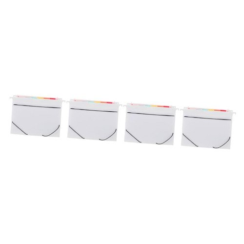 Ciieeo 4pcs Multi-Level Folder Expandable Folder Organizer Plastic Accordion Folder Expandable Accordion Folder Accordian File Folders Black File Folders Pp Office White Yinxiang