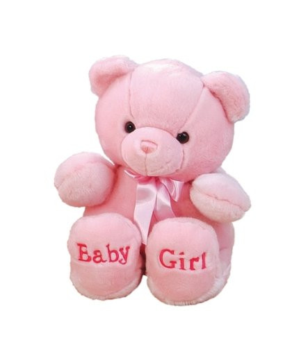Aurora World Plush Pink Comfy Baby Girl Bear, 18"