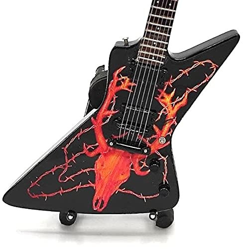 Mini Guitar for Metallica James Hetfield Elk Skull Statuette Gift